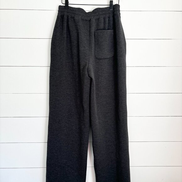 Spanx dark grey air essentials sweatshirt and wide leg pant set - Picture 8 of 9